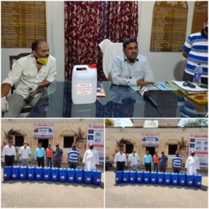 Sanitiser distribution 1